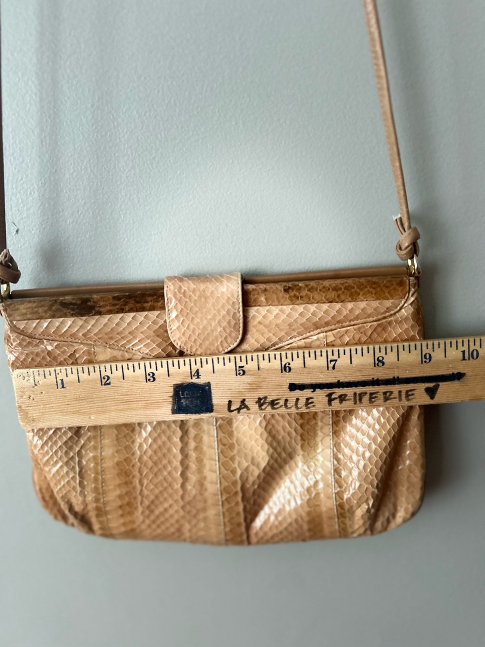 Vintage 70s snakeskin purse - Picture 13 of 16